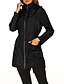 abordables Abrigos &amp; Trench-Mujer Chaqueta con capucha Cómodo Transpirable Cremallera Bolsillo Casual Plano Exterior Vacaciones Calle Ropa Cotidiana Cremallera Regular Con Capucha Ajuste regular Manga Larga Ropa de calle Negro
