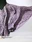 billige Ensfarvede nederdele-Dame Skjørte Gynge Mode Maxi Alm. taljede Nederdele Vanlig Krøllede Folder Mikroelastisk Gade I-byen-tøj Lilla Sort Lys pink Creme Efterår Polyester