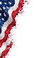 cheap Independence Day-American Independence Day Men&#039;s American Flag Zip Polo Shirts Short Sleeve Polo Shirts Collared Shirts Casual Athleisure Daily Wear 3D Print Summer White Blue