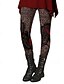 billige -Dame Slacks Leggins Gade Afslappet Fuld længde Naturlig Blomst Elastisk Talje Trykt mønster comfy Udendørs Bekvem Ferierejse I-byen-tøj Sort Grå Vinrød Mørkerød Kamel Efterår Regulær