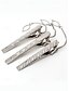 voordelige Heren dassen en vlinderdassen-heren stropdas clip van legering, ingelegd met elegante diamanten, antislip ontwerp, formele zakelijke accessoires voor professionals en speciale gelegenheden