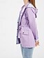 abordables chaqueta activa-Mujer Gabardina Impermeable Mantiene abrigado Cremallera Bolsillo Moda Exterior Plano Noche Fin de semana Cremallera Regular Con Capucha Ajuste regular Manga Larga Ropa de calle Negro Amarillo Vino
