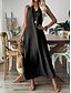 ieftine Rochie albă-Pentru femei Rochie Maxi Rochie A line Rochie de vară Casual Zilnic Potrivire Largă Simplu Fără manșon În V Negru Roșu-aprins Albastru piscină Caisă Vară