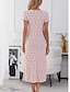 abordables Chemises de nuit et nuisettes pour femmes-Femmes Chemise de Nuit Occasionnel Confort Cœur Maison Quotidien Manche Courte Col en V Blanche Rose Claire Violet Gris Été Printemps Automne Coupe régulière