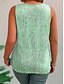 abordables Hauts-Débardeurs grande taille pour femmes, motif graphique abstrait, sans manches, col en V, décontracté, quotidien, tricot, été, jaune, rose