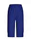 abordables Leggings unis-Femmes Pantalon capri Leggings Leggings confortables Streetwear Occasionnel Longueur mollet Naturel Uni Taille Élastique Confortable Extérieur Extérieur Athleisure Fête Chameau Vin Gris Noir Été