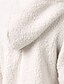 ieftine Hanorace pufoase-Pentru femei Jachetă din lână Jachetă cu glugă Cald Comfortabil Fermoar Buzunar Elegant Modă Exterior Culoare solidă Ieșire Casul / Zilnic Sfârșit de săptămână Fermoar Regulat Capișon Fit regulat