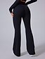 cheap Yoga Leggings &amp; Tights-Women&#039;s fitness pants Yoga Leggings sport pants Flared Lightweight Yoga Fitness Pilates Pants Black White Pink Fall Winter Sports Activewear Micro-elastic