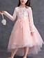 baratos Vestidos para Menina das Flores de Casamento-Vestido de daminha de princesa assimétrico vestido de festa de casamento Frozen Elsa vestido prom fofo de meninas tule com apliques florais  mini noiva tamanhos 3-16 anos