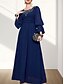 economico Matrimonio Informale / Di Giorno-Abito A-Line Madre della Sposa Elegante Scollatura Quadrata Lungo Chiffon Maniche Lunghe con Pieghe in Pizzo