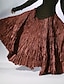 billige Ensfarvede nederdele-Dame Skjørte Gynge Mode Maxi Alm. taljede Nederdele Vanlig Krøllede Folder Mikroelastisk Gade I-byen-tøj Lilla Sort Lys pink Creme Efterår Polyester