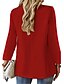 economico Blazer e Completi-Per donna Blazer Traspirante Confortevole Bottoni Tasca Casual Semplice Ufficio Streetwear Casuale Abbigliamento quotidiano Monopetto Regolare Collo ripiegato Vestibilità regolare Manica Lunga