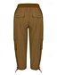 economico pantaloni cargo da donna-Per donna Pantaloni Cargo Pantaloni Eleganti Streetwear Casual Lunghezza al polpaccio Naturale Semplice Tasca Design con Coulisse Elastica Comodo All&#039;aperto Confortevole All&#039;aperto Abbigliamento