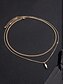 cheap Men&#039;s Jewelry-Men&#039;s Gold Plated Double Layer Pendant Necklace – Minimalist Cuban Chain and Bullet Charm Jewelry for Streetwear, Parties and Daily Outfits