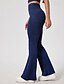 abordables Leggings et collants de yoga-Pantalons de fitness Leggings de yoga pantalon de sport Femmes Évasé Yoga Fitness Pilates Pantalons Automne Hiver Des sports Tenues de Sport Micro-Élastique Bleu Grise