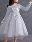 baratos Vestidos para Menina das Flores de Casamento-Vestido de daminha de princesa assimétrico vestido de festa de casamento Frozen Elsa vestido prom fofo de meninas tule com apliques florais  mini noiva tamanhos 3-16 anos