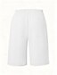 baratos Shorts-Mulheres chinês Bermudas Férias Moda Básico Comprimento do joelho Cintura Alta Tecido Bolsos Cintura elástica Confortável Macio Micro-Elástica Ao ar livre Rua Verde Militar Azul marinho Preto Branco