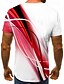 economico Magliette 3D-Per uomo Grafico Camicia Maglietta Manica Corta maglietta Stampa 3D Girocollo Camicia Streetwear Quotidiano Uscire Blu Giallo Rosso Abbigliamento Normale S M L XL XXL 3XL 4XL
