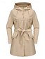abordables Abrigos de Invierno-Mujer Gabardina Mantiene abrigado Cómodo Cremallera Bolsillo Moda Casual Plano Festivos Noche Cremallera Regular Con Capucha Ajuste regular Manga Larga Ropa de calle Negro Rosa Vino Otoño Invierno