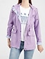 abordables chaqueta activa-Mujer Gabardina Impermeable Mantiene abrigado Cremallera Bolsillo Moda Exterior Plano Noche Fin de semana Cremallera Regular Con Capucha Ajuste regular Manga Larga Ropa de calle Negro Amarillo Vino