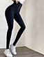 billige Fleeceforede leggings-Dame Fleece bukser Slacks Leggins Gade Afslappet Fuld længde Naturlig Vanlig Elastisk Talje Spænde comfy Ferierejse I-byen-tøj Vin Grå Sort Gul Vinter Regulær