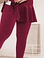 abordables Deportes Talla Grande y Embarazo-Mujer mallas de pilates pantalones deportivos Mallas Leggings de Yoga Bolsillo Ligero Pilates Gimnasio Corriendo Pantalones Gris oscuro Negro Borgoña Talla Grande Deportes Ropa de Deporte