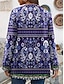 cheap Jackets-Women&#039;s Blazer Work Print Floral Breathable Elegant Regular Fit Outerwear Long Sleeve Fall Yellow S