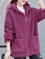 abordables chaquetas sherpa-Mujer Chaqueta de lana Mantiene abrigado Cómodo Cremallera Bolsillo Exterior Estilo callejero Plano Noche Casual Diario Fin de semana Cremallera Regular Sudadera Ajuste regular Manga Larga Ropa de