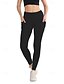 ieftine Sporturi Plus Size și Sarcină-Pentru femei colanți pilates Jambiere Capri Pantaloni sport Buzunare Ușor Pilates Sală de fitness Alergat Pantaloni Culoare solidă Bleumarin Negru Roz Mărime Plus Sport Îmbrăcăminte de Sport 