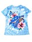 preiswerte Hawaiian Tee-Damen T Shirt Blumen Grafik Rose Elegant Vintage Mode Kurzarm Rundhals Normale Oberteile Täglich Ausgehen Wochenende Druck Weiß Hellgrün Blau Staubiges Blau Braun Sommer