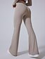 cheap Yoga Leggings &amp; Tights-Women&#039;s fitness pants Yoga Leggings sport pants Flared Lightweight Yoga Fitness Pilates Pants Black White Pink Fall Winter Sports Activewear Micro-elastic