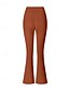 abordables Leggings et collants de yoga-Pantalons de fitness Leggings de yoga pantalon de sport Femmes Léger Évasé Yoga Fitness Pilates Pantalons Automne Hiver Des sports Tenues de Sport Micro-Élastique Gris foncé Noir