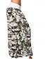cheap Wide Leg &amp; High Waisted-Women&#039;s Pants Trousers Palazzo Pants Fashion Boho Full Length Mid Waist Print Camouflage Elastic Waist Comfy Comfortable Micro-elastic Street Daily Wear Going out White Yellow Red Navy Blue Summer