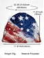 abordables Chapeaux pour femmes-Bonnet cache-cou imprimé drapeau américain pour femme, double usage - style patriotique, polyester doux, taille unique, convient à un usage quotidien, aux activités de plein air et aux célébrations du 4 juillet