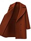 voordelige Winterjassen-Dames Parka Houd Warm Comfortabel Knop Zak Modieus Effen Dagelijks Uitgaan Dubbele rij knopen Lang Strijkijzer Normale pasvorm Lange mouw bovenkleding Zwart Wijn Khaki Herfst Winter