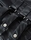 cheap Men&#039;s Vest-Men&#039;s Vest Gilet Faux Leather Vest Outdoor Daily Fashion Casual Spring Fall Zip Up Pocket PU Leather Comfortable Plain Zipper Crew Neck Regular Fit Black Brown Vest
