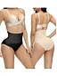economico Leggings semplici-Per donna Intimo modellante Intimo Corto Vita Alta Semplice Fascia Elastica Morbido Confortevole Elasticizzato Yoga Color carne Nero Bianco Estate Primavera Vestibilità aderente