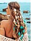 billiga Håraccessoarer för kvinnor-Damboho fjäderhårband – justerbar festivalhuvudbonad med naturliga fjädrar och pärlor för strand, fester och bohemiska outfits