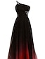 cheap Casual / Daytime Wedding-A-Line Evening Gown Elegant Dress Formal Wedding Floor Length Sleeveless One Shoulder Chiffon with Pleats