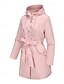 abordables Abrigos de Invierno-Mujer Gabardina Mantiene abrigado Cómodo Cremallera Bolsillo Moda Casual Plano Festivos Noche Cremallera Regular Con Capucha Ajuste regular Manga Larga Ropa de calle Negro Rosa Vino Otoño Invierno