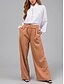 economico Pantaloni a gamba dritta-Per donna Chinos Dritto Moda Streetwear Lunghezza intera Vita Alta Semplice Tasca Comodo Morbido Confortevole Micro-elastico All&#039;aperto Streetwear Arancione Estate Primavera Vestibilità comoda