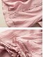 abordables Chemises-Femmes Chemises en coton et lin Couleur Unie Basique Occasionnel Manche Courte Col de chemise Hauts Réguliers Quotidien Boutons Blanche Rose Claire Bleu Orange Vert Été Printemps