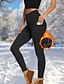 ieftine Jambiere și colanți de yoga-Pentru femei colanți pilates Pantaloni de exterior pantaloni sport Buzunar Ușor Pilates Sală de fitness Alergat Pantaloni Gri Închis Negru Vișiniu Spandex Mărime Plus Sport Îmbrăcăminte de Sport 