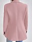 preiswerte Blazer &amp; Anzüge-Damen Blazer Bequem Tasche Knöpfe Mode Einfach Büro Büro / Karriere Einreihig Regulär Umlegekragen Normale Passform Langarm Oberbekleidung Schwarz Rosa Rosenrot Herbst Winter