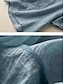 abordables Chemises-Femmes Chemises en coton et lin Couleur Unie Basique Occasionnel Manche Courte Col de chemise Hauts Réguliers Quotidien Boutons Blanche Rose Claire Bleu Orange Vert Été Printemps