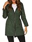 abordables Abrigos &amp; Trench-Mujer Chaqueta con capucha Cómodo Transpirable Cremallera Bolsillo Casual Plano Exterior Vacaciones Calle Ropa Cotidiana Cremallera Regular Con Capucha Ajuste regular Manga Larga Ropa de calle Negro