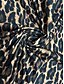 billige Grafiske nederdele-Dame Skjørte A-linje Mode Afslappet Maxi Høj Talje Nederdele Leopard Trykt mønster Mikroelastisk Gade Daglig Leopard Sommer Polyester