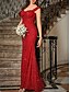 tanie Sukienki studniówkowe-Suknie na Bal w Kształcie Litery A Sukienka Elegancka Formalna na Ślub Długości Podłogi Bez Rękawów Sweetheart Z Dżetami z Dżetami
