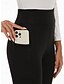 preiswerte Yoga Leggings &amp; Strumpfhosen-Damen Pilates-Leggings Outdoorhosen Sporthosen Tasche Leicht Warm Pilates Fitnessstudio Laufen Hosen Einfarbig Schwarz Hellgrau Übergröße Sport Sportkleidung Mikroelastisch