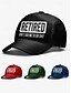 voordelige Herenhoeden-Grappige zwarte baseballpet voor heren met &quot;retired&quot;-print – verstelbare katoenen hoed voor gepensioneerden, casual buitenkleding en grappig cadeau